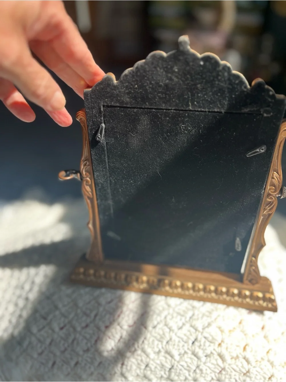 Ornate Gold Vintage-Style Table Picture Frame